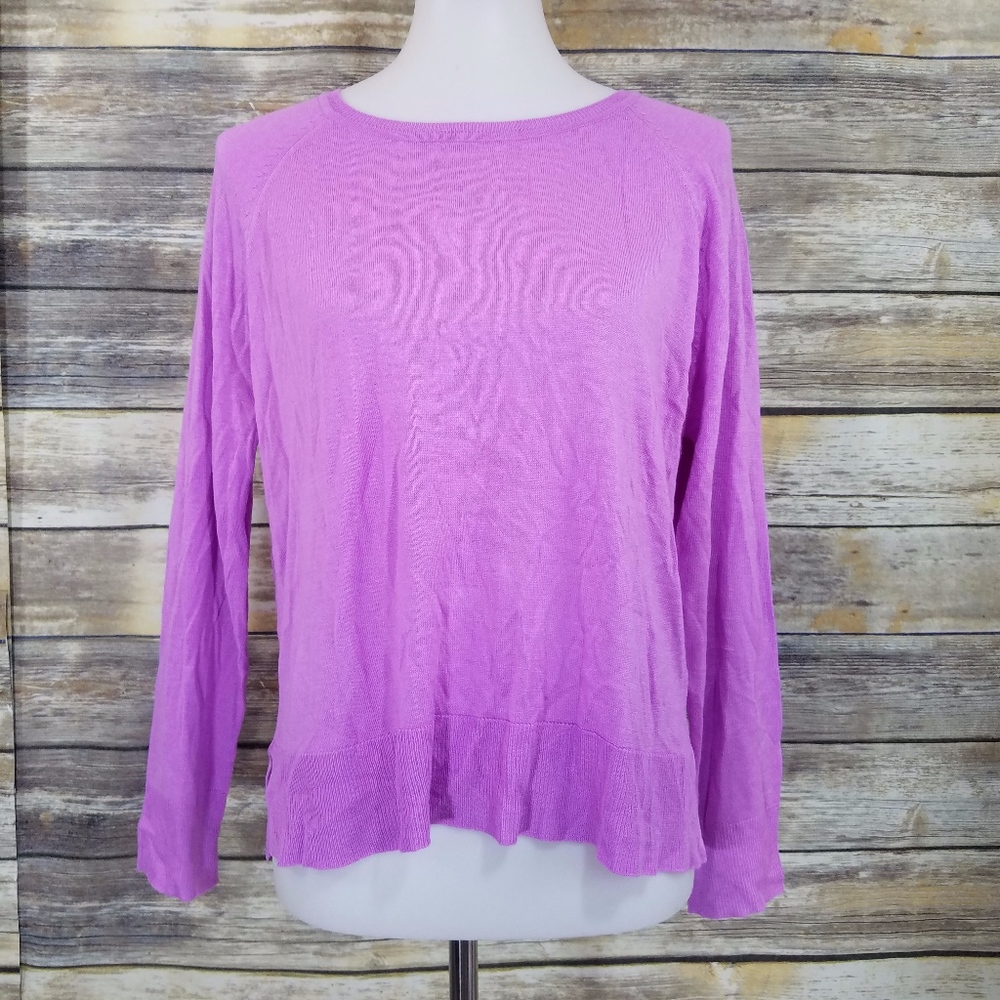 NWT Zara Purple Featherweight Summer Sweater
